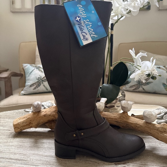 Easy Street Wide-Calf Riding Boots - Picture 1 of 3